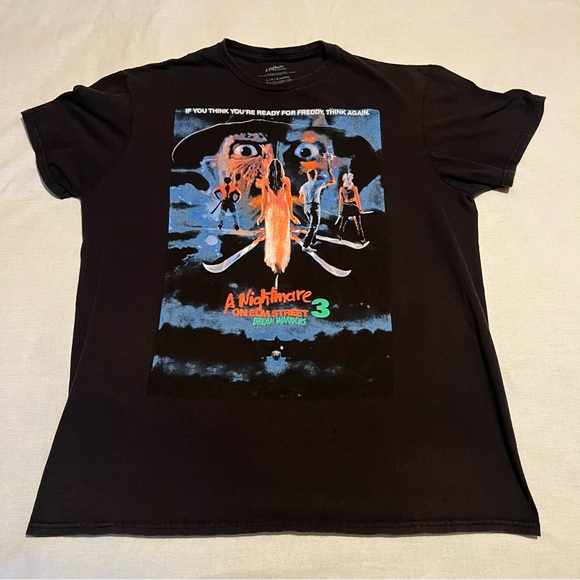 A Nightmare On Elm Street Mens T Shirt Black Large Short Sleeve - Picture 1 of 4